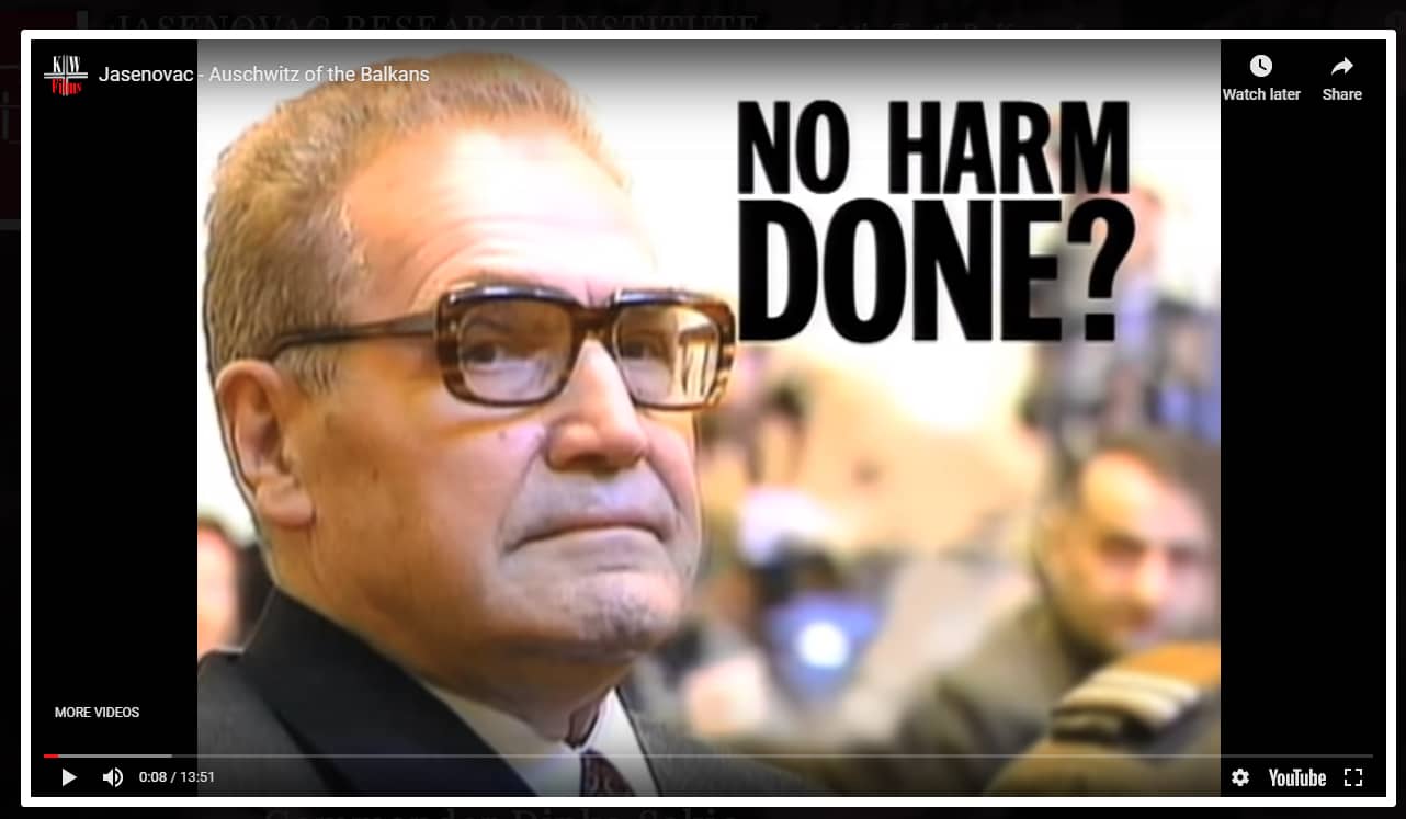 1999 CNN Report “No Harm Done?”  on the Trial of Jasenovac Death Camp  Commander Dinko Sakić